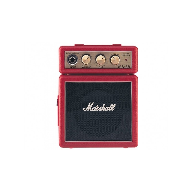 MARSHALL MS2R MINI AMPLIFICATORE PER CHITARRA 1W ROSSO + CLIP AGGANCIO CINTURA