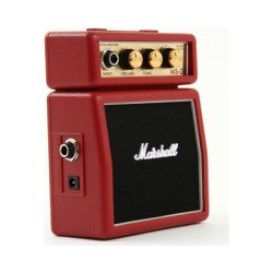 MARSHALL MS2R MINI AMPLIFICATORE PER CHITARRA 1W ROSSO + CLIP AGGANCIO CINTURA