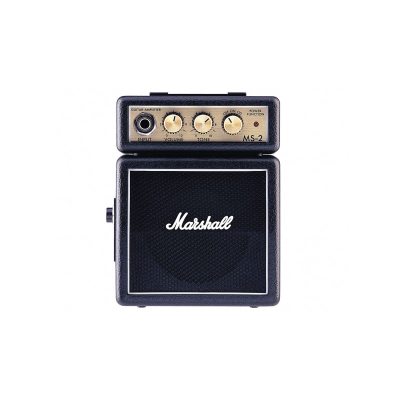 MARSHALL MS2 MINI AMPLIFICATORE PER CHITARRA 1W NERO +CLIP AGGANCIO CINTURA