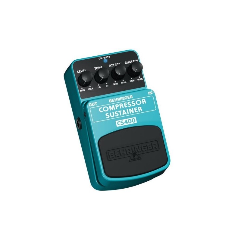 BEHRINGER CS400 COMPRESSOR SUSTAINER EFFETTO COMPRESSORE A PEDALE PER CHITARRA E BASSO