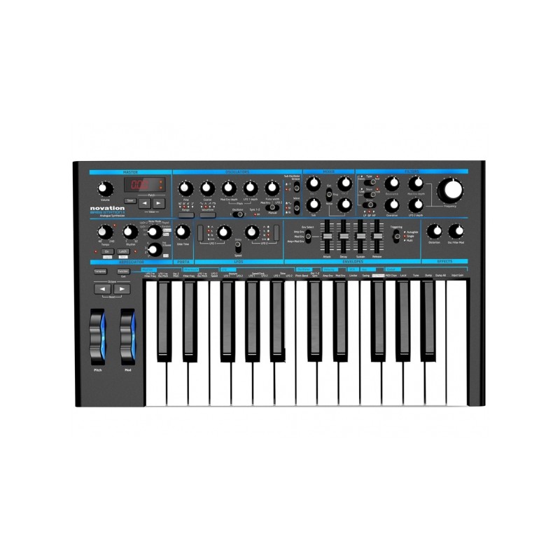 NOVATION BASS STATION II SINTETIZZATORE ANALOGICO 25 TASTI