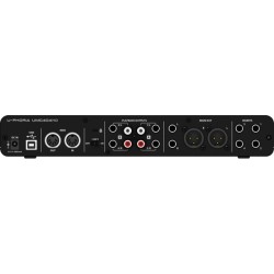 BEHRINGER UMC404-HD U-PHORIA INTERFACCIA AUDIO 4X4 MIDI USB 192 KHZ PREAMPLIFICATORI MIDAS SCHEDA PHANTOM +48V