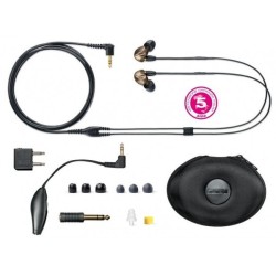 SHURE SE535-VE AURICOLARI AD ISOLAMENTO SONORO BRONZO METALLIZATO IN EAR MONITOR TRIPLO MICRO DRIVER ALTA DEFINIZIONE 2 WOOFER 1