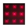 GHOST MINI FIRE GOBO LASER ROSSO 100mW + VERDE 50mW + TREPPIEDE + STAFFA A PARETE + ALIMENTATORE
