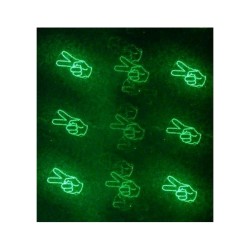 GHOST MINI FIRE GOBO LASER ROSSO 100mW + VERDE 50mW + TREPPIEDE + STAFFA A PARETE + ALIMENTATORE
