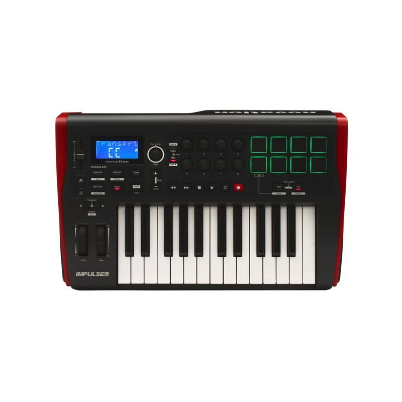 NOVATION IMPULSE 25 TASTIERA CONTROLLER MIDI USB 25 TASTI SEMIPESATI