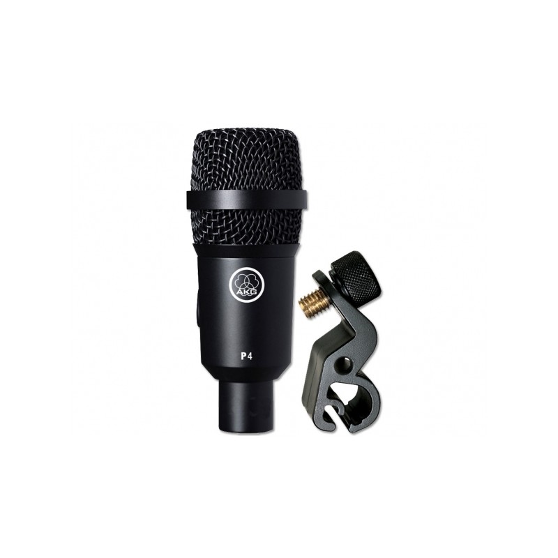 AKG P4 MICROFONO DINAMICO CARDIOIDE PER STRUMENTI FIATI PERCUSSIONI + SUPPORTO H440 + CUSTODIA