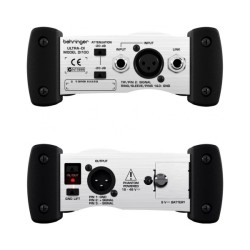 BEHRINGER DI100 DIRECT BOX ULTRA DI BOX ATTIVA A BATTERIA O ALIMENTAZIONE PHANTOM POWER +48 VOLT