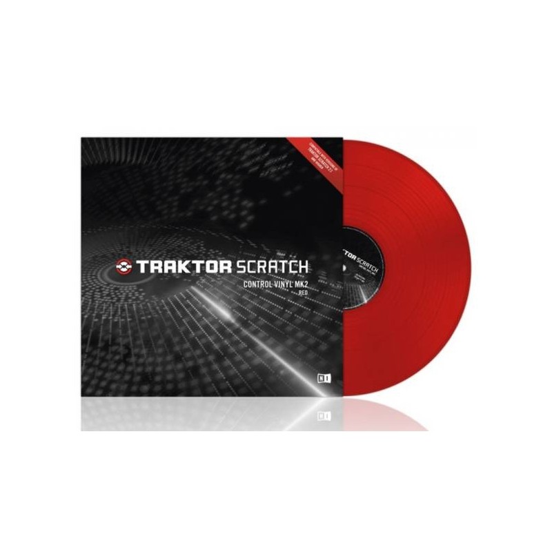 NATIVE INSTRUMENTS TRAKTOR SCRATCH CONTROL VINYL RED MKII VINILE DI CONTROLLO MK2