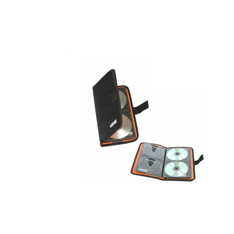 UDG U9980BL/OR ULTIMATE CD WALLET 24 DIGITAL BLACK/ORANGE CUSTODIA PER 24 CD