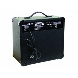 DIMAVERY BA-30 AMPLIFICATORE BASSO 30W NERO 3 BANDE DI EQUALIZZAZIONE