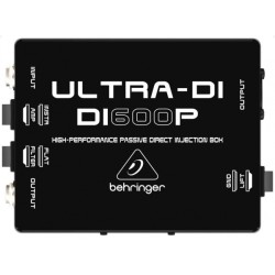 BEHRINGER DI600P ULTRA-DI DI-BOX PASSIVA IN/OUT PARALLELO FLAT/FILTRO STRUMENTO/AMPLIFICATORE XLR OUT CON GROUND/LIFT