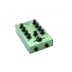 OMNITRONIC GNOME 202 GREEN MINI MIXER DJ 2 CANALI STEREO MICROFONO CUFFIA
