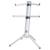 KONIG & MEYER 18860 SPIDER PRO SI STAND SILVER SUPPORTO TASTIERA COLONNA RICHIUDIBILE ARGENTATO 2 COPPIE BRACCI REGOLABILI ESTEN