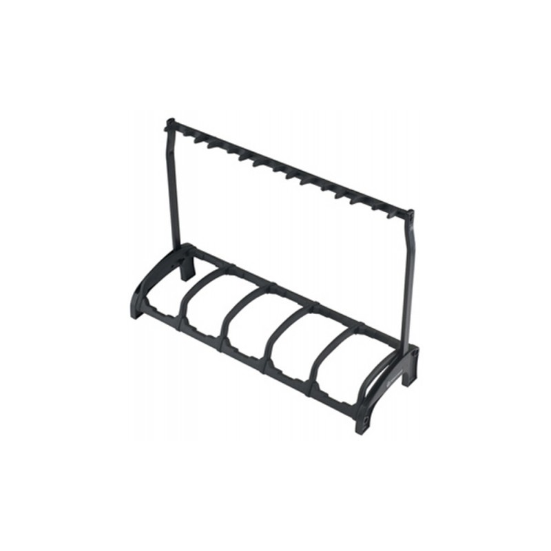 KONIG & MEYER 17515 GUARDIAN BLACK RASTRELLIERA 5 CHITARRE SUPPORTO STAND ELETTRICHE ACUSTICHE BASSI NERO UNIVERSALE