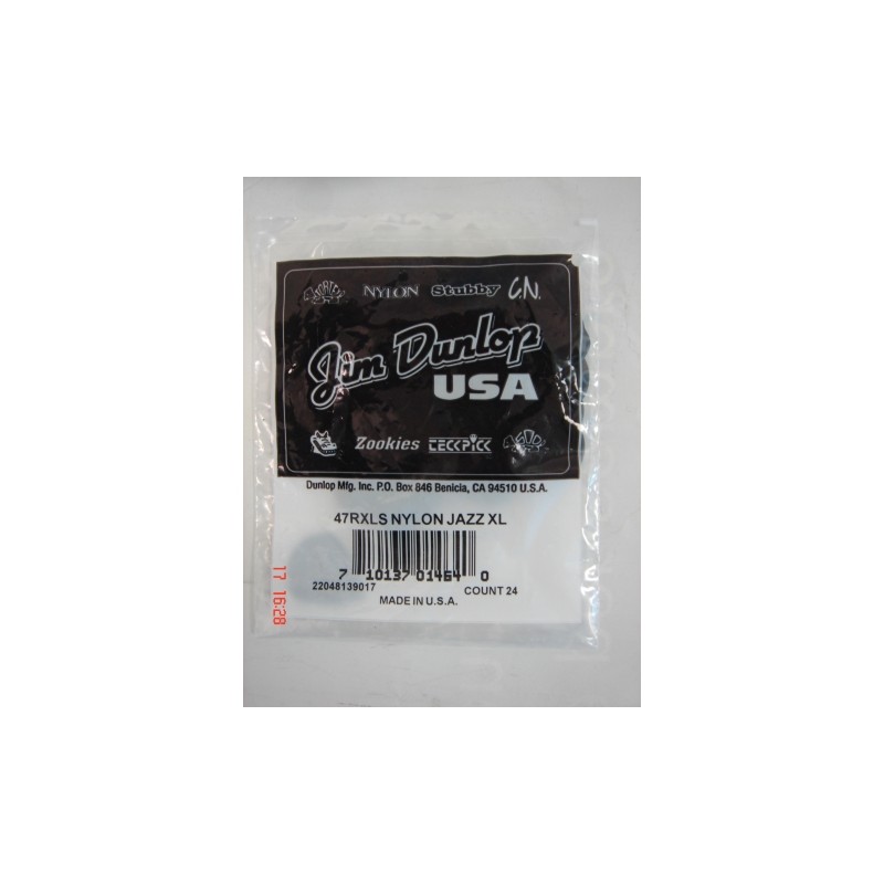 DUNLOP 47RXLS BLACK STIFFO PLETTRI NYLON