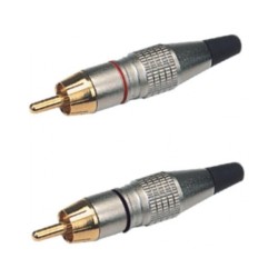 EXTREME 1JS2R1PRO 1 JACK S MASCHIO 1/4" 6,3MM- 2 RCA MASCHIO CAVO AUDIO DI SEGNALE SCHERMATO MT 1