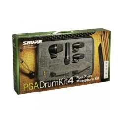 SHURE PGA DRUMKIT 4 DRUM SET 4 MICROFONI BATTERIA 2 PGA56 + 1 PGA52 + 1 PGA57 + CUSTODIA CAVI SUPPORTI