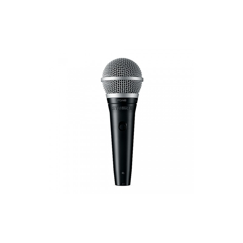 SHURE PGA48QTRE MICROFONO DINAMICO CARDIOIDE PER VOCE + CLAMP A25D + CUSTODIA + CAVO XLR MASCHIO / JACK 6,3mm