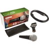 SHURE PGA48QTRE MICROFONO DINAMICO CARDIOIDE PER VOCE + CLAMP A25D + CUSTODIA + CAVO XLR MASCHIO / JACK 6,3mm