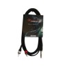 EXTREME 1JS2R3 CAVO AUDIO DI SEGNALE SCHERMATO 1 JACK STEREO 1/4" 6.3mm - 2 CONNETTORI RCA MASCHIO LUNGHEZZA 3 METRI