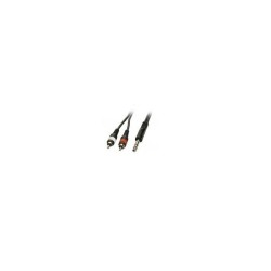 EXTREME 1JS2R3 CAVO AUDIO DI SEGNALE SCHERMATO 1 JACK STEREO 1/4" 6.3mm - 2 CONNETTORI RCA MASCHIO LUNGHEZZA 3 METRI