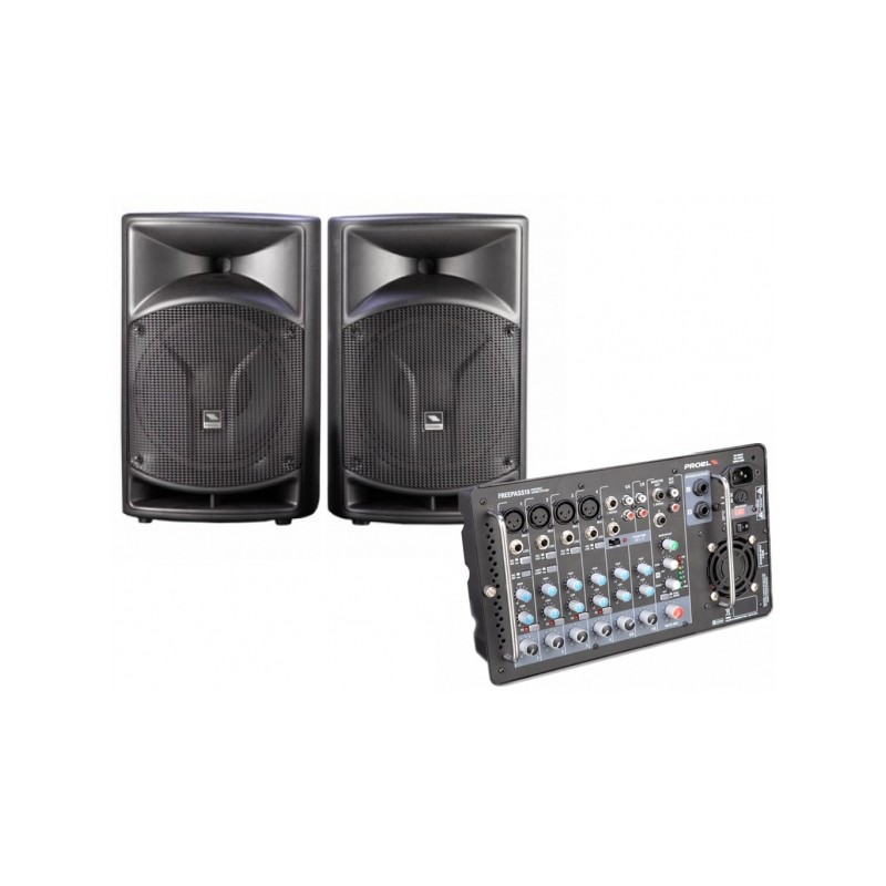 PROEL FREEPASS 10 USB SISTEMA AMPLIFICATO PORTATILE + USB + MP3 500 WATT
