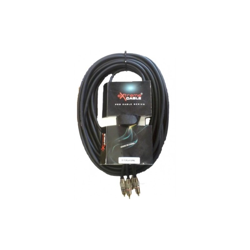 EXTREME 2R2R10PRO 2RCA MASCHIO -2RCA MASCHIO PRO 10mt