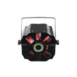 EUROLITE LED HYBRID FE-900 EFFETTO LUCE IBRIDO FLOWER 5 LEDS 3 WATT RGBAW + ANELLO STROBO 42 LEDS BIANCHI SMD-5050