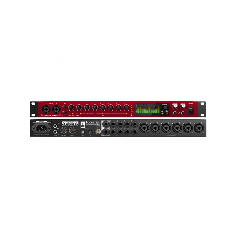FOCUSRITE CLARETT+ 8PRE INTERFACCIA AUDIO THUNDERBOLT 18 IN / 20 OUT