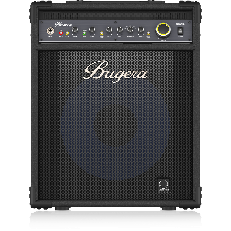 BUGERA BXD15A AMPLIFICATORE COMBO PER BASSO 1000 WATT 1X15" 2 CANALI CONO TURBOSOUND IN ALLUMINIO