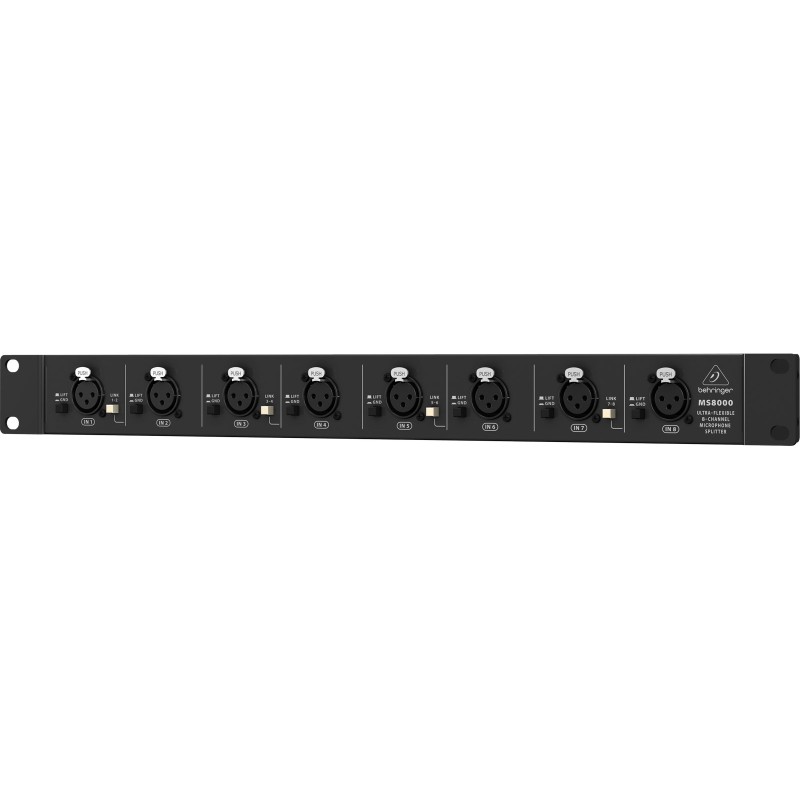 BEHRINGER MS8000 ULTRALINK SPLITTER MICROFONICO 8 XLR IN 8 XLR OUT 8 LINK OUT