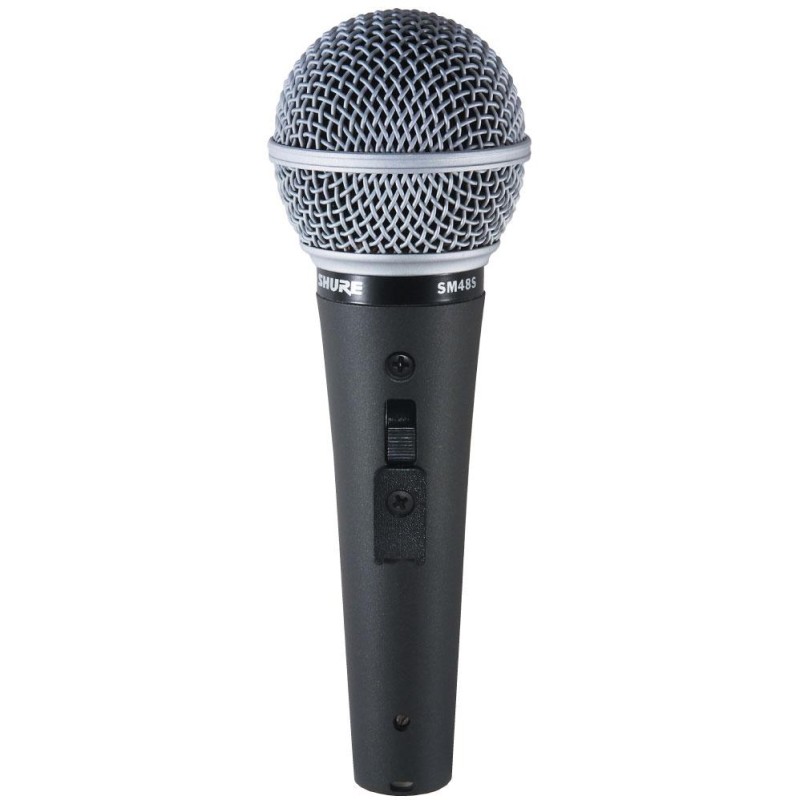 SHURE SM48-S MICROFONO DINAMICO CARDIOIDE PER VOCE E CORI CON INTERRUTTORE ON/OFF
