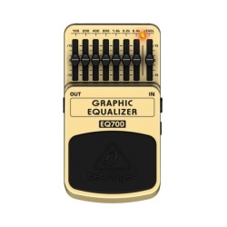 BEHRINGER GRAPHIC EQUALIZER EQ700 EQUALIZZATORE GRAFICO 7 BANDE EFFETTO PEDALE CHITARRA
