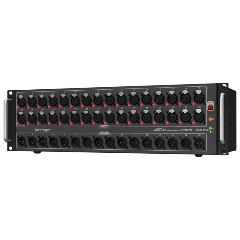 BEHRINGER S32 SNAKE DIGITALE 16 USCITE OUT 32 PREAMPLIFICATORI MIDAS E AES50