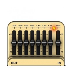BEHRINGER GRAPHIC EQUALIZER EQ700 EQUALIZZATORE GRAFICO 7 BANDE EFFETTO PEDALE CHITARRA