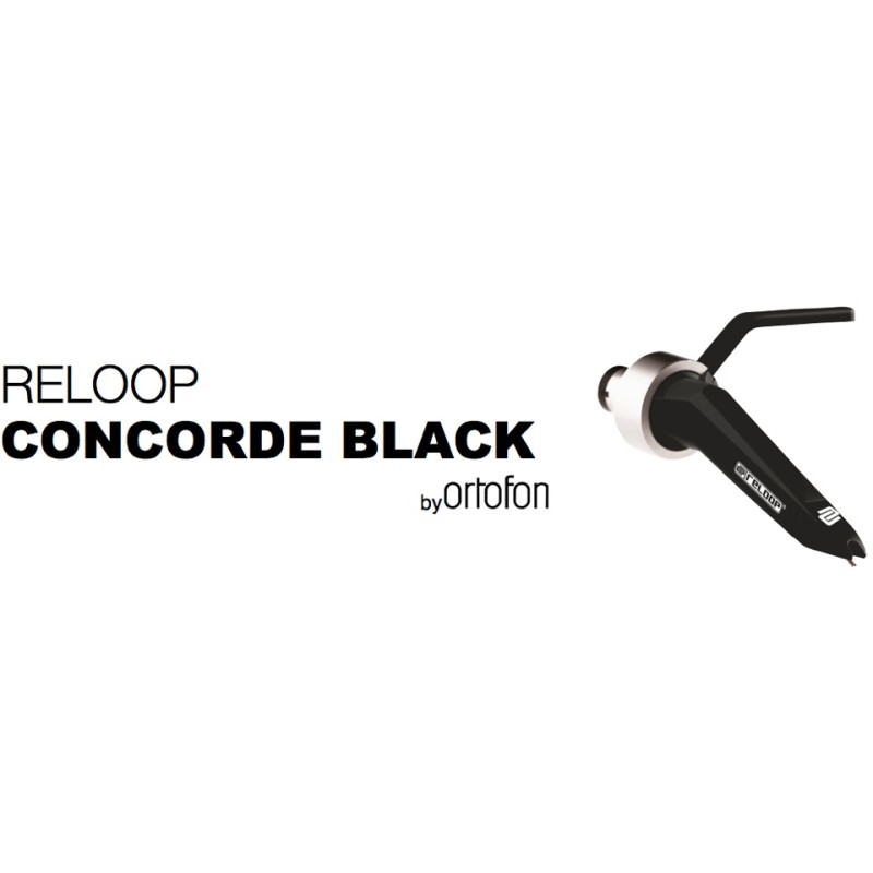 RELOOP CONCORDE BLACK TESTINA PER GIRADISCHI NERA
