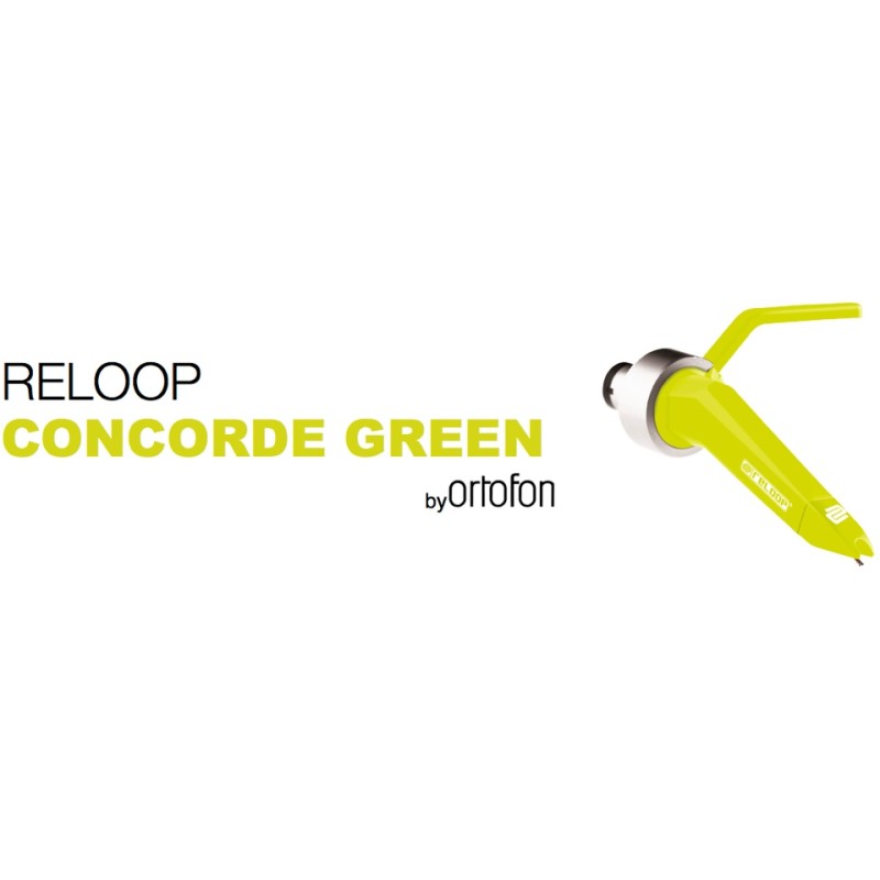 RELOOP CONCORDE GREEN TESTINA PER GIRADISCHI VERDE
