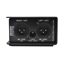 RADIAL J33 PHONO PREAMP D/I STEREO RIAA EQUALIZZATA PER GIRADISCHI CON PHANTOM POWER +48V