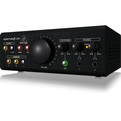 BEHRINGER MONITOR-2-USB MONITORAGGIO SPEAKER VCA 2 STEREO IN 3 OUT 2 MONITOR2USB PRE CUFFIE DIM MONO USB