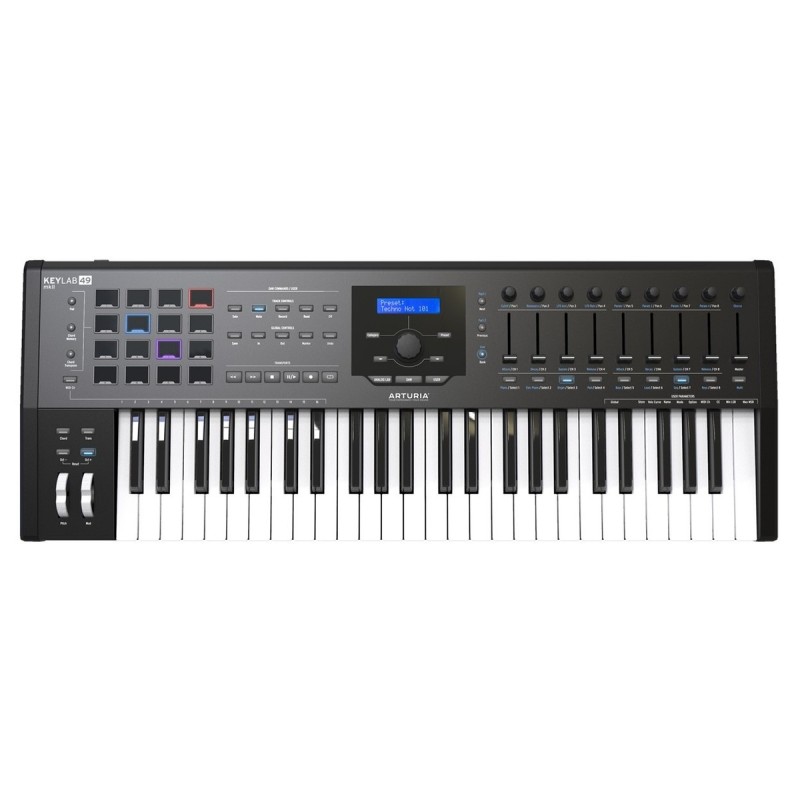 ARTURIA KEYLAB49-MKII BLACK LIMITED EDITION TASTIERA NERA CONTROLLER MASTER KEYBOARD MIDI USB 49 TASTI NERO