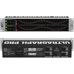 BEHRINGER FBQ3102HD ULTRAGRAPH-PRO EQUALIZZATORE 31 BANDE STEREO RILEVATORE FEEDBACK AMPLIFICATORI OPERAZIONALI BASSO RUMORE 458
