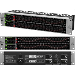 BEHRINGER FBQ3102HD ULTRAGRAPH-PRO EQUALIZZATORE 31 BANDE STEREO RILEVATORE FEEDBACK AMPLIFICATORI OPERAZIONALI BASSO RUMORE 458