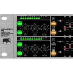 BEHRINGER FBQ3102HD ULTRAGRAPH-PRO EQUALIZZATORE 31 BANDE STEREO RILEVATORE FEEDBACK AMPLIFICATORI OPERAZIONALI BASSO RUMORE 458