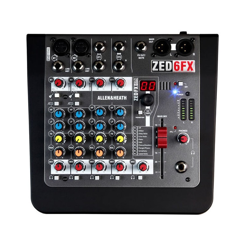 ALLEN & HEATH ZED6FX MIXER ANALOGICO 6 CANALI 6 INPUT CON EFFETTI ZED-6-FX