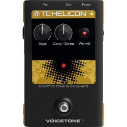 TC HELICON VOICETONE T1 EFFETTO COMPRESSORE - DE ESSER - EQUALIZZATORE PER VOCE
