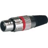 EXTREME JSXF1PRO CAVO JACK STEREO MASCHIO 1/4" 6,3mm-XLRF FEMMINA 1 MT. CONNETTORI SMONTABILI + SET ANELLINI COLORATI IDENTIFICA