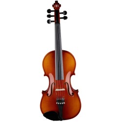 HORA VIOLINO 5 CORDE MADE IN EUROPE 5 TIRACANTINI TOP ABETE MASSELLO FONDO/FASCE ACERO MASSELLO TASTIERA/PIROLI EBANO + CUSTODIA