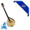 BOUZOUKI IRLANDESE MADE IN EUROPE 66CM TOP TAVOLA ABETE MASSELLO FONDO FASCE MANICO ACERO ROSETTA FLOWER