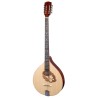 BOUZOUKI IRLANDESE MADE IN EUROPE 66CM TOP TAVOLA ABETE MASSELLO FONDO FASCE MANICO ACERO ROSETTA FLOWER